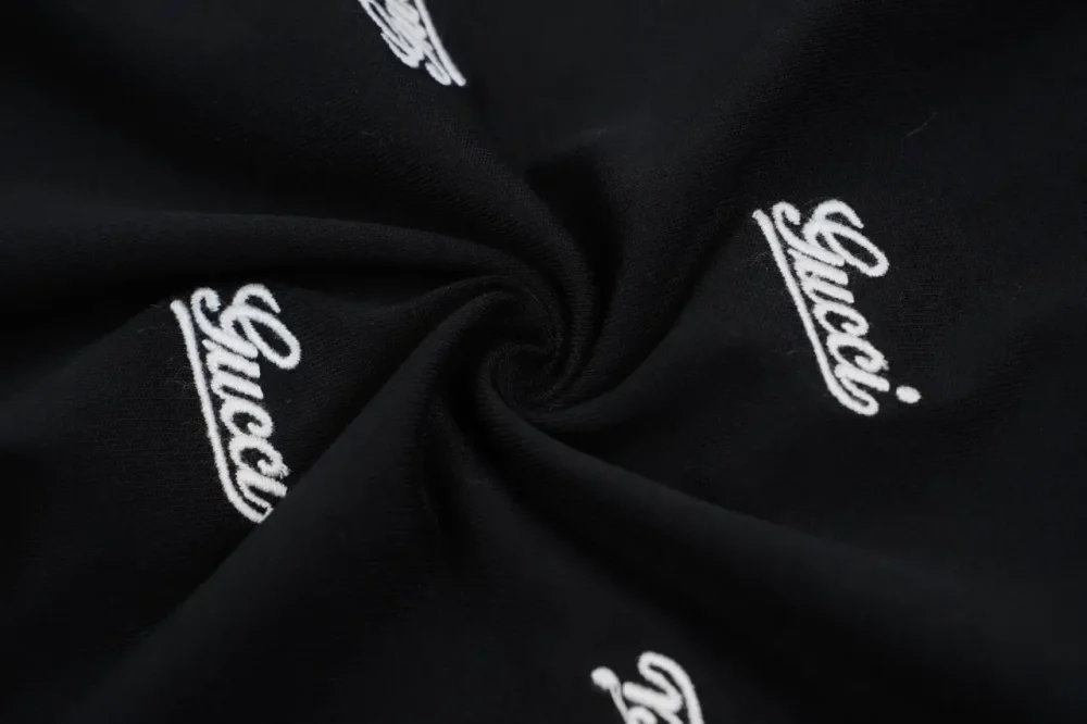GU T-Shirt With Full-Surface G Embroidery In Black - Image 8