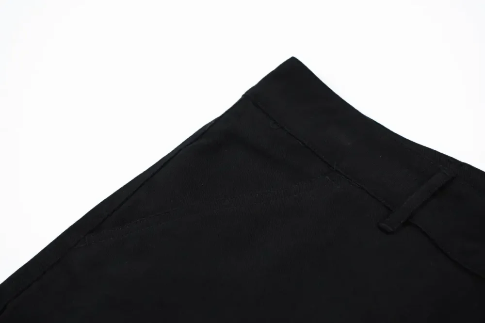 LU Flocked Shorts With Large Pocket Monogram Black - Image 6