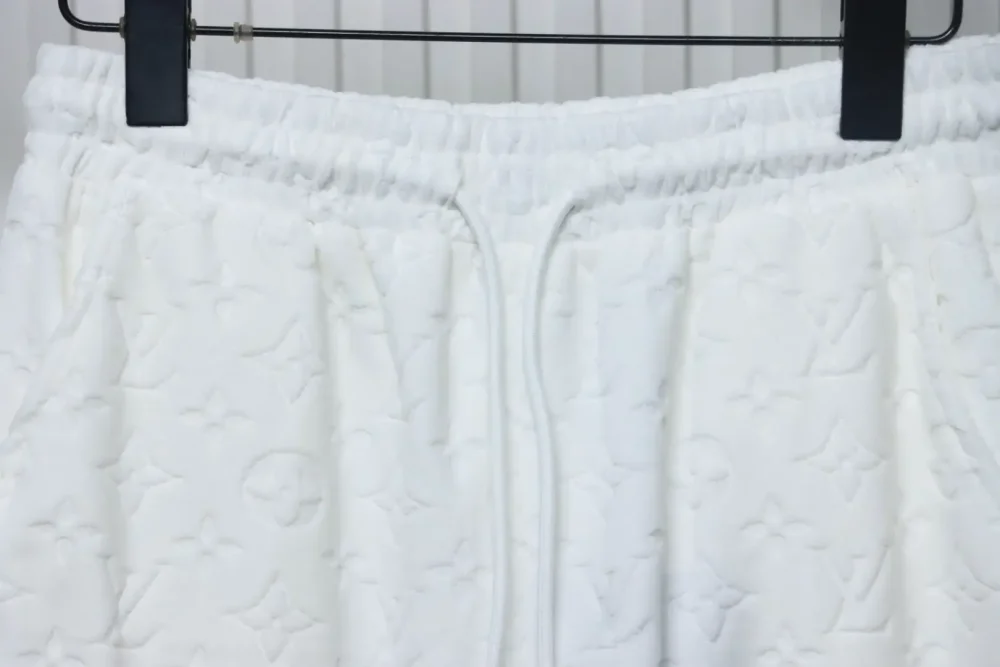 LU Towel-Flocked Jacquard Shorts With Monogram - Image 15