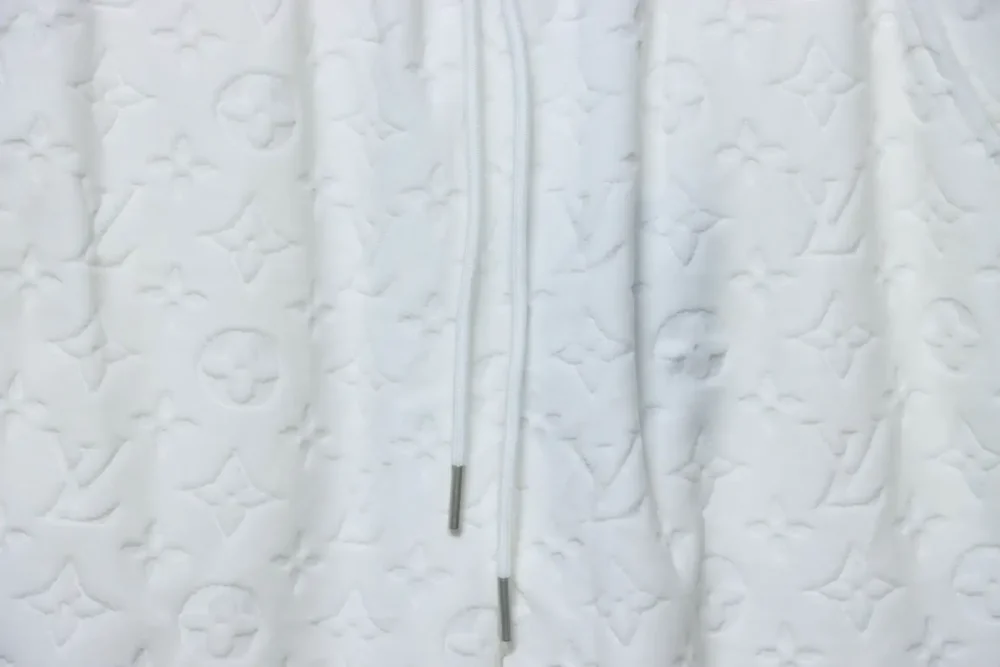 LU Towel-Flocked Jacquard Shorts With Monogram - Image 16