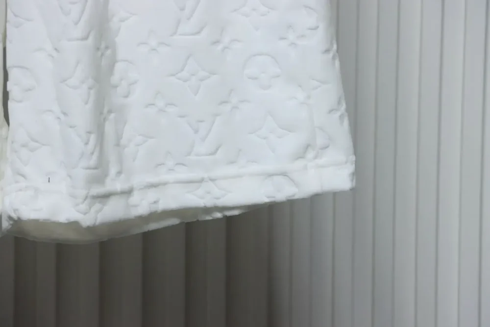 LU Towel-Flocked Jacquard Shorts With Monogram - Image 17