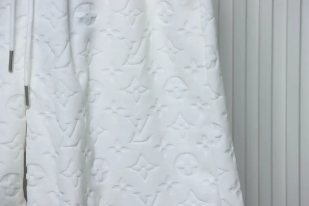 LU Towel-Flocked Jacquard Shorts With Monogram - Image 18