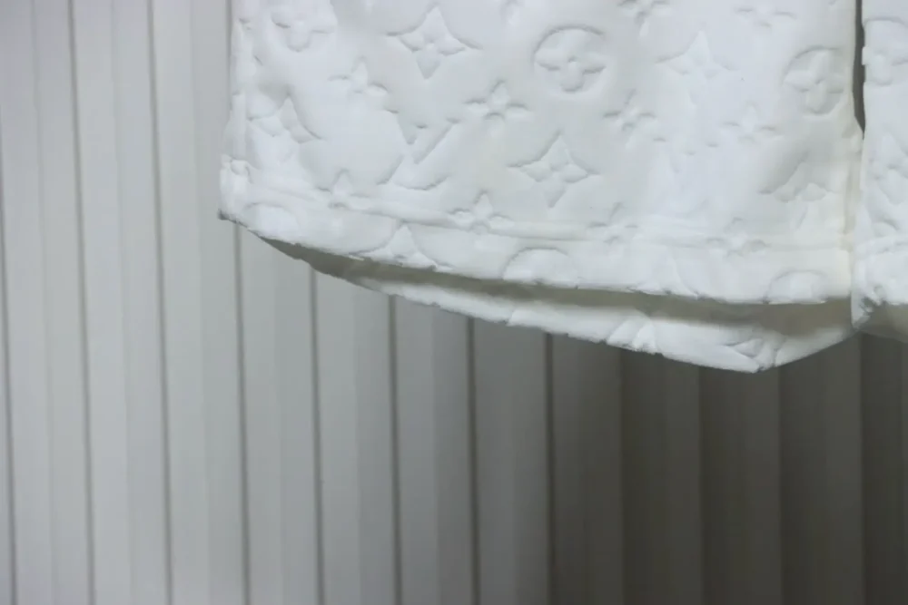 LU Towel-Flocked Jacquard Shorts With Monogram - Image 19
