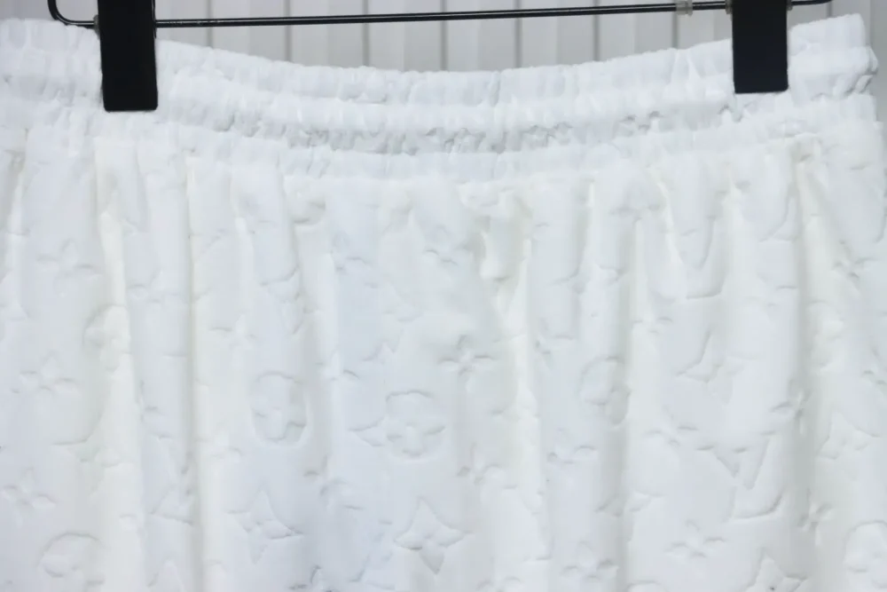 LU Towel-Flocked Jacquard Shorts With Monogram - Image 20