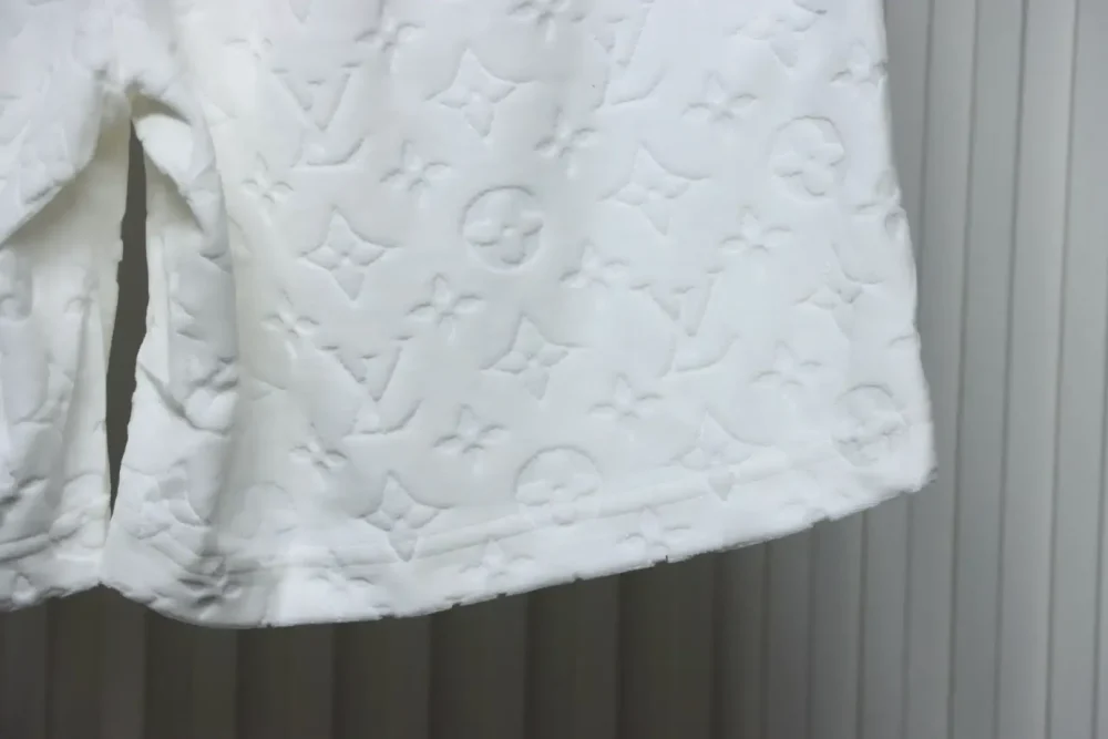 LU Towel-Flocked Jacquard Shorts With Monogram - Image 21