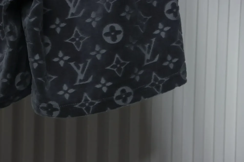 LU Towel-Flocked Jacquard Shorts With Monogram - Image 10