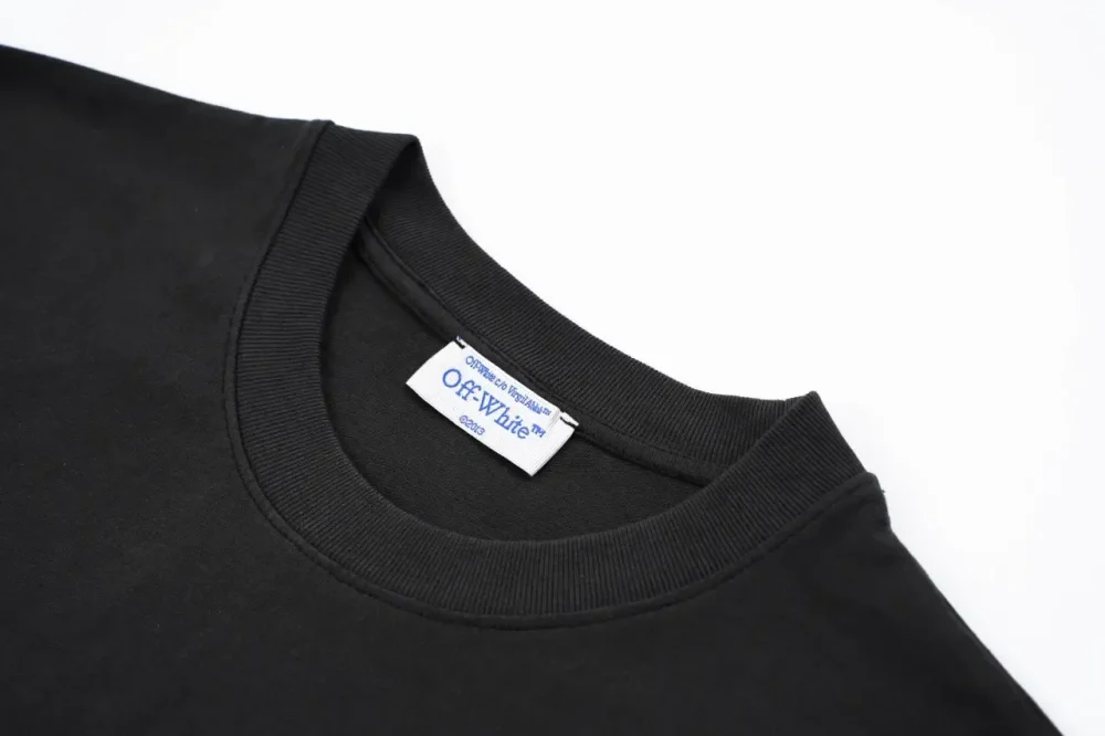 OFF WHITE Angel Harp Print T-Shirt - Image 4