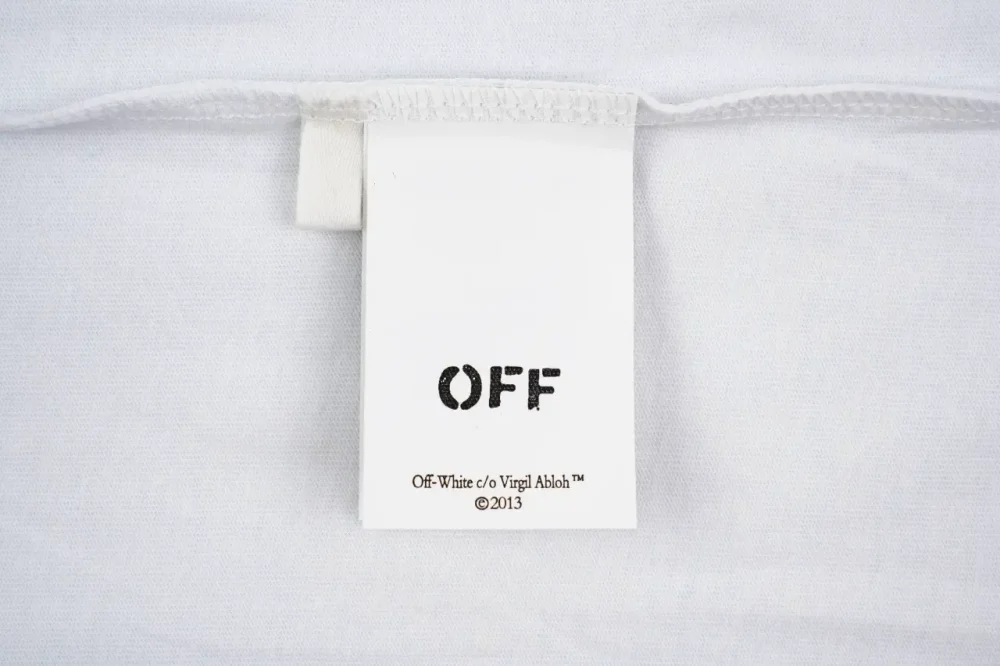 OFF WHITE Rose Flower Arrow Print T-Shirt White - Image 9