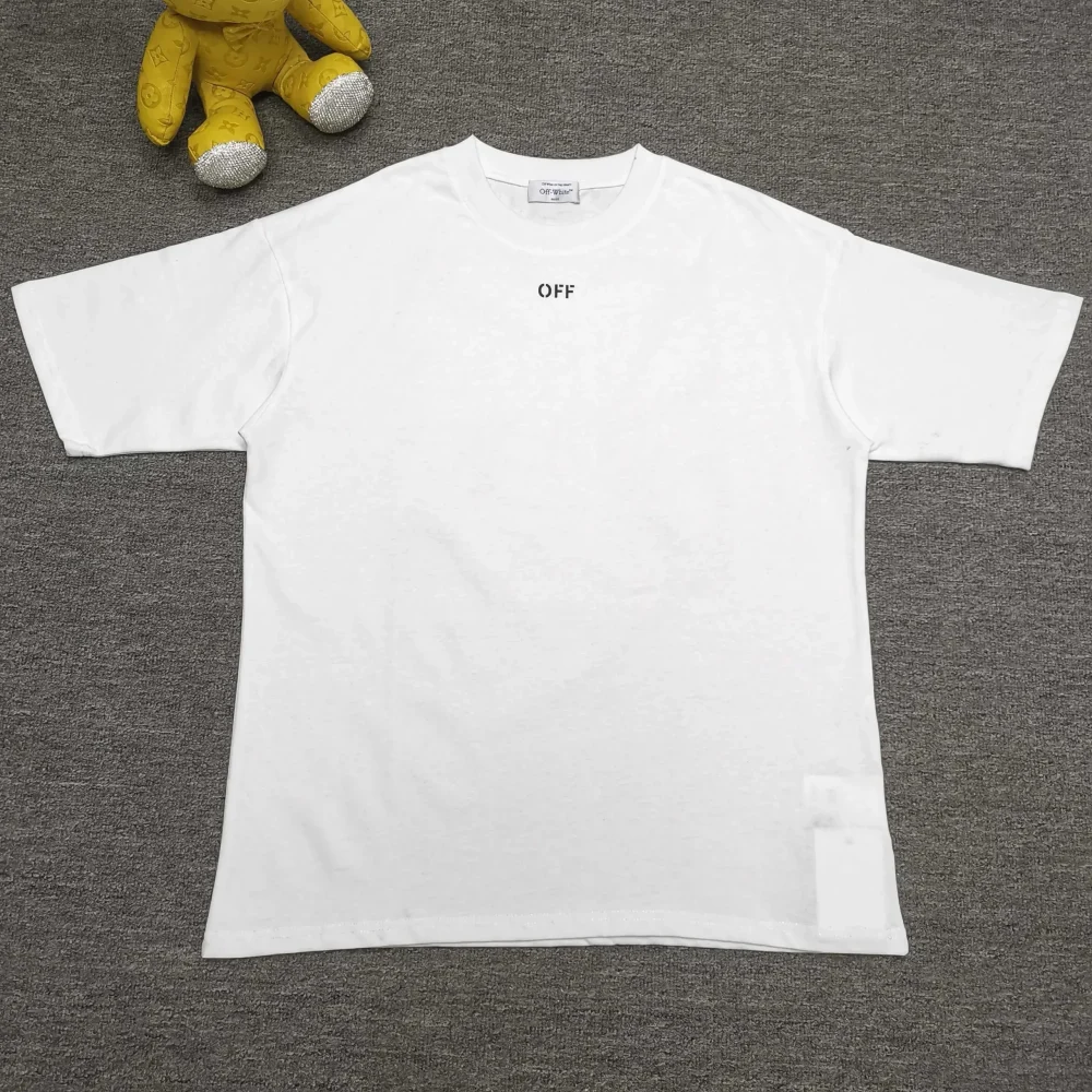 Off-White Loose FitT-Shirt with Graffiti Dragon - etkick reps