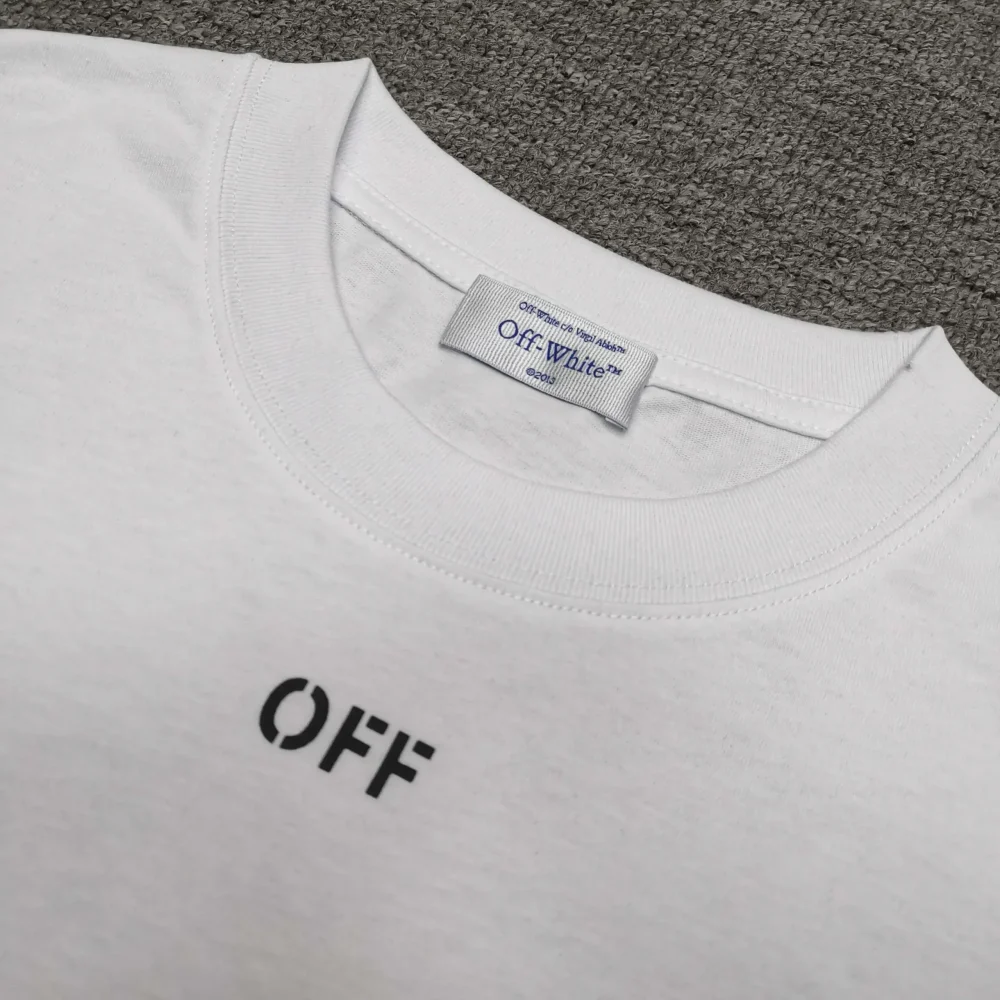 Off-White Loose FitT-Shirt with Graffiti Dragon - etkick reps