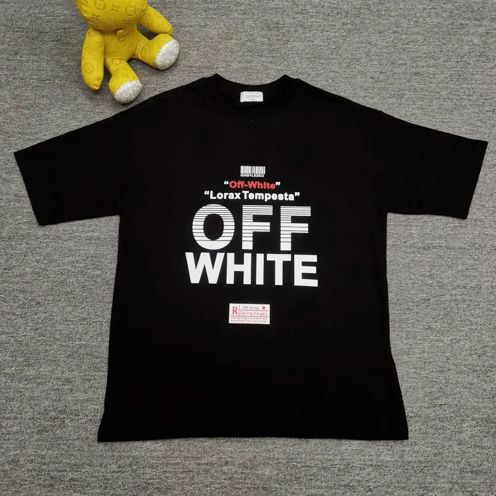 Off White New Back Arrow Graffiti Short Sleeve Loose Version T-Shirt - Image 2