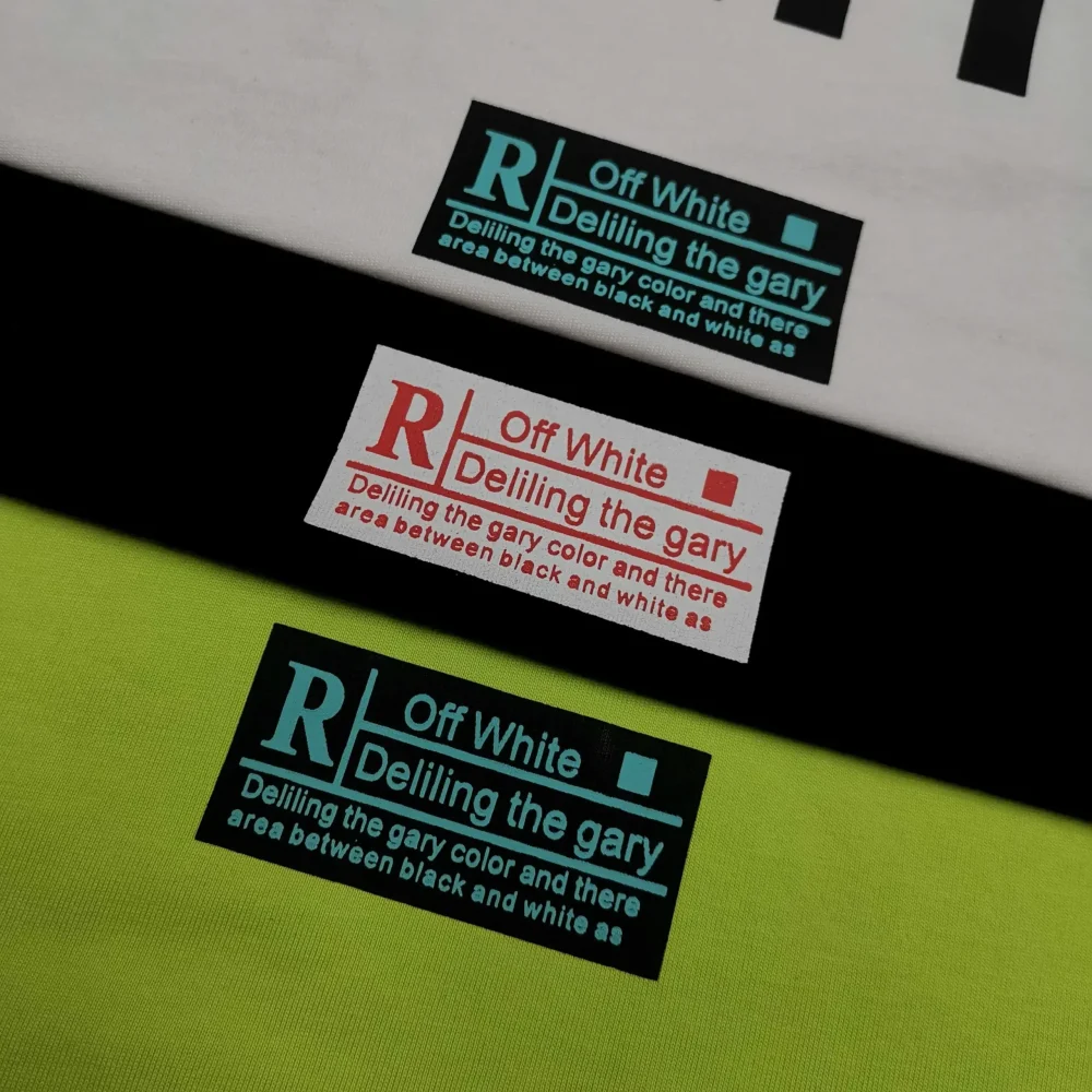 Off White New Back Arrow Graffiti Short Sleeve Loose Version T-Shirt - Image 17