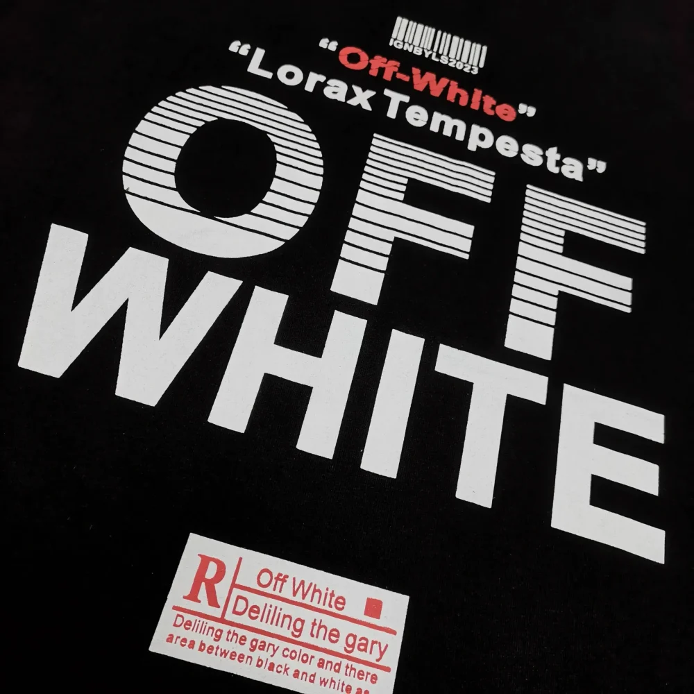 Off White New Back Arrow Graffiti Short Sleeve Loose Version T-Shirt - Image 4