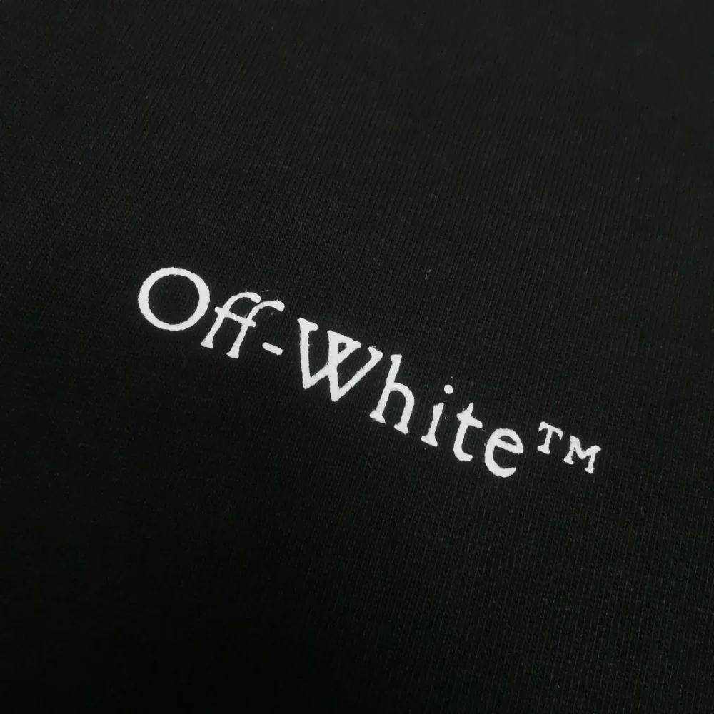 Off White New Loose T-Shirt With Floral Graffiti - etkick reps