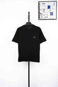 PD T-Shirt With Gold Seal Embroidery In Black