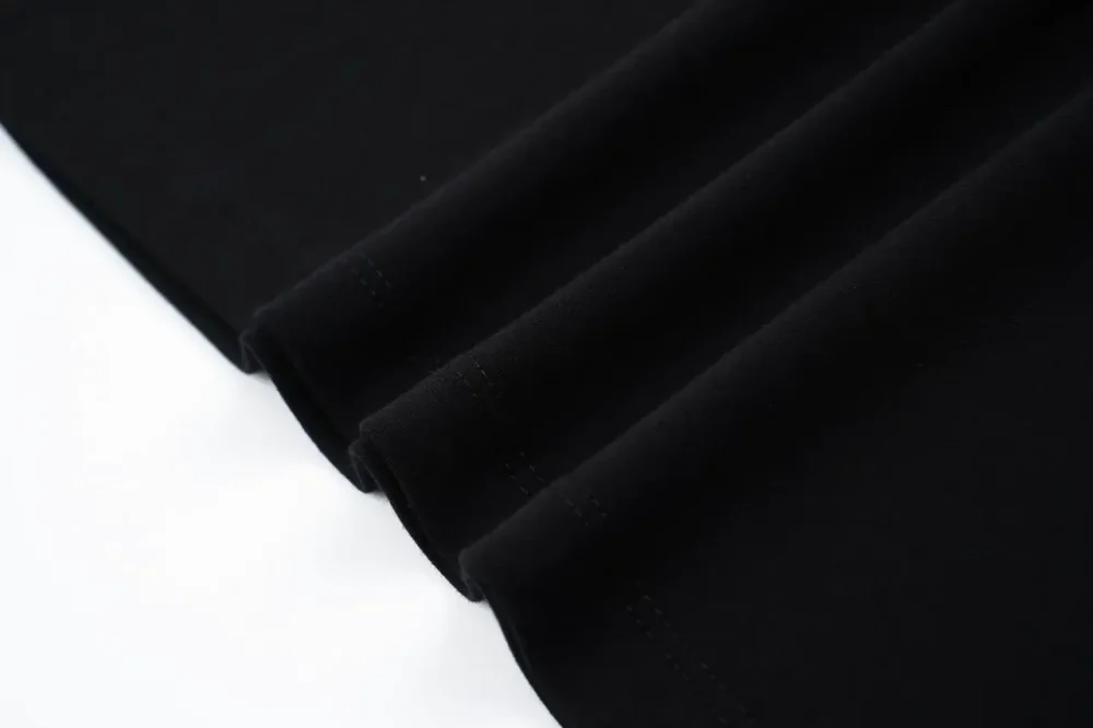 PD T-Shirt With Gold Seal Embroidery In Black - Image 4