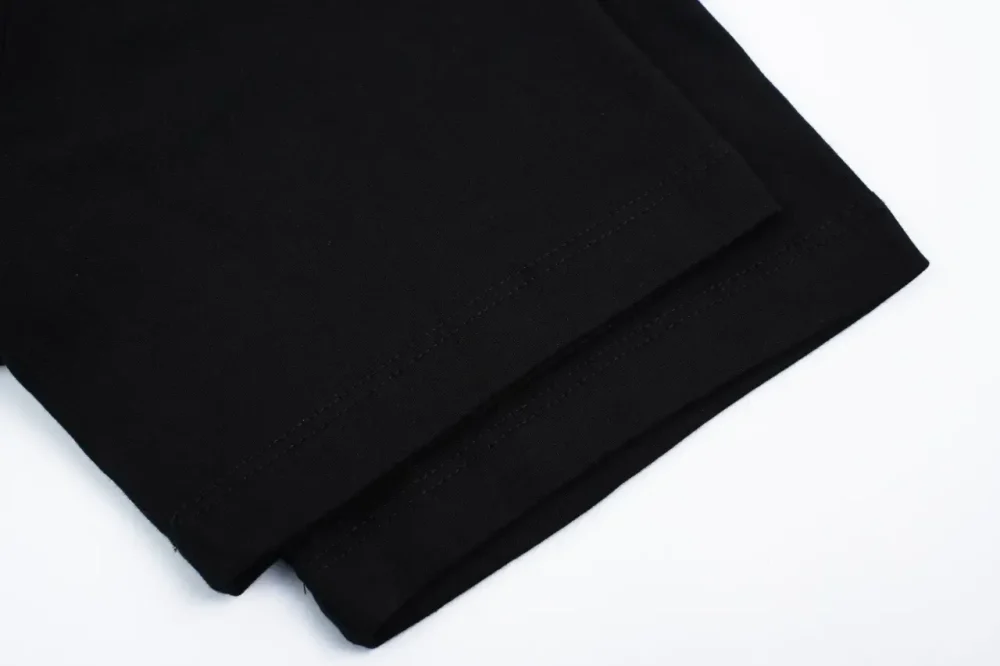 PD T-Shirt With Gold Seal Embroidery In Black - Image 7