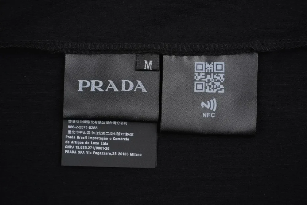 PD T-Shirt With Gold Seal Embroidery In Black - Image 9