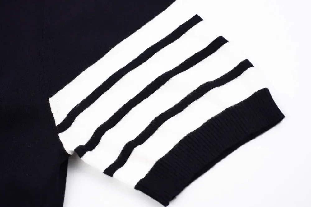 TB Four-Bar Stripe Ice Silk Jacquard Short Sleeve White - Image 14