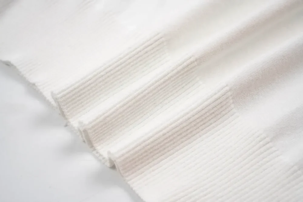 TB Four-Bar Stripe Ice Silk Jacquard Short Sleeve White - Image 7
