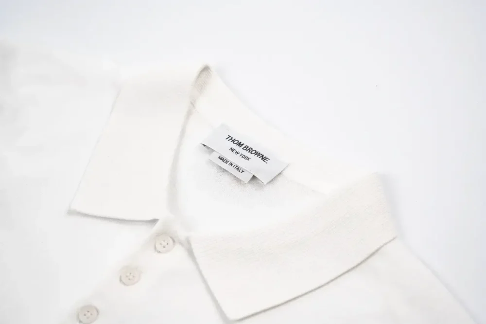 Tb Ice Silk Jacquard Short-Sleeved Wristband Polo Shirt - etkick reps