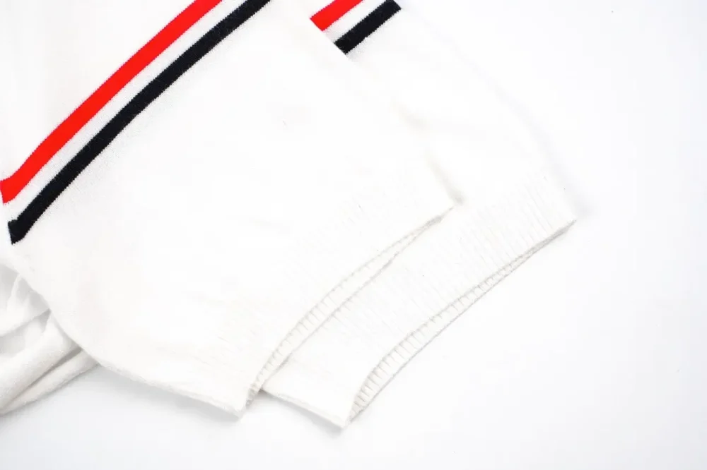 Tb Ice Silk Jacquard Short-Sleeved Wristband Polo Shirt - etkick reps