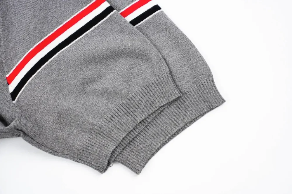 Tb Ice Silk Jacquard Short-Sleeved Wristband Polo Shirt - etkick reps