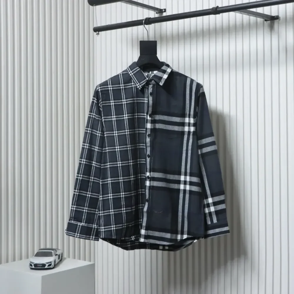 BU Classic Shirt With Brushed Stripe And Double Seam - Image 13