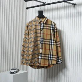 BU Classic Shirt With Brushed Stripe And Double Seam