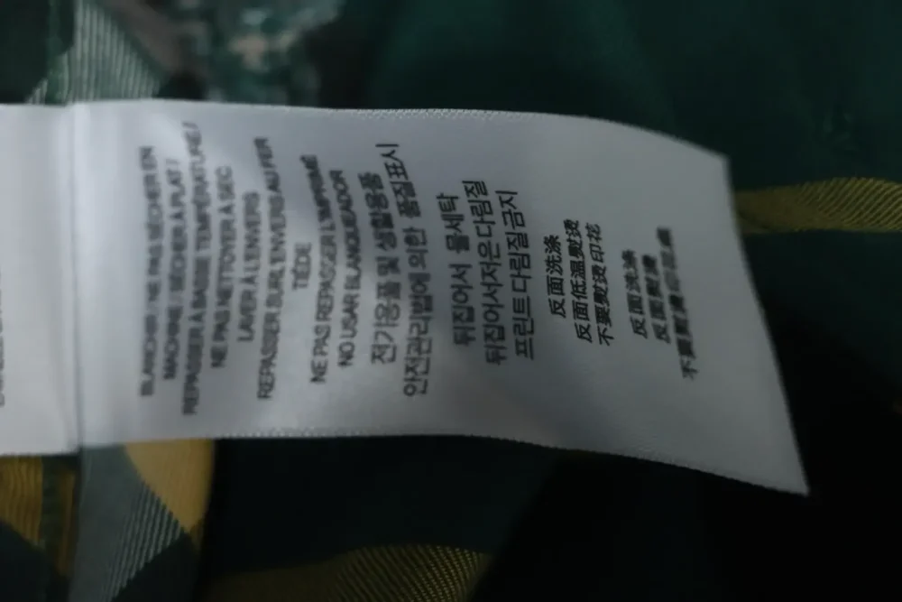 BU Cotton Shirt With Large Check Pattern And War Horse Embroidery - Image 5