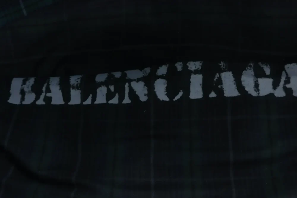 Balenciaga Shirt With Blurred Writing - Image 12