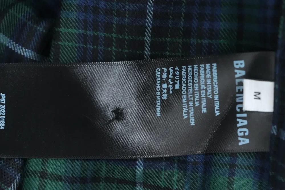 Balenciaga Shirt With Blurred Writing - Image 10