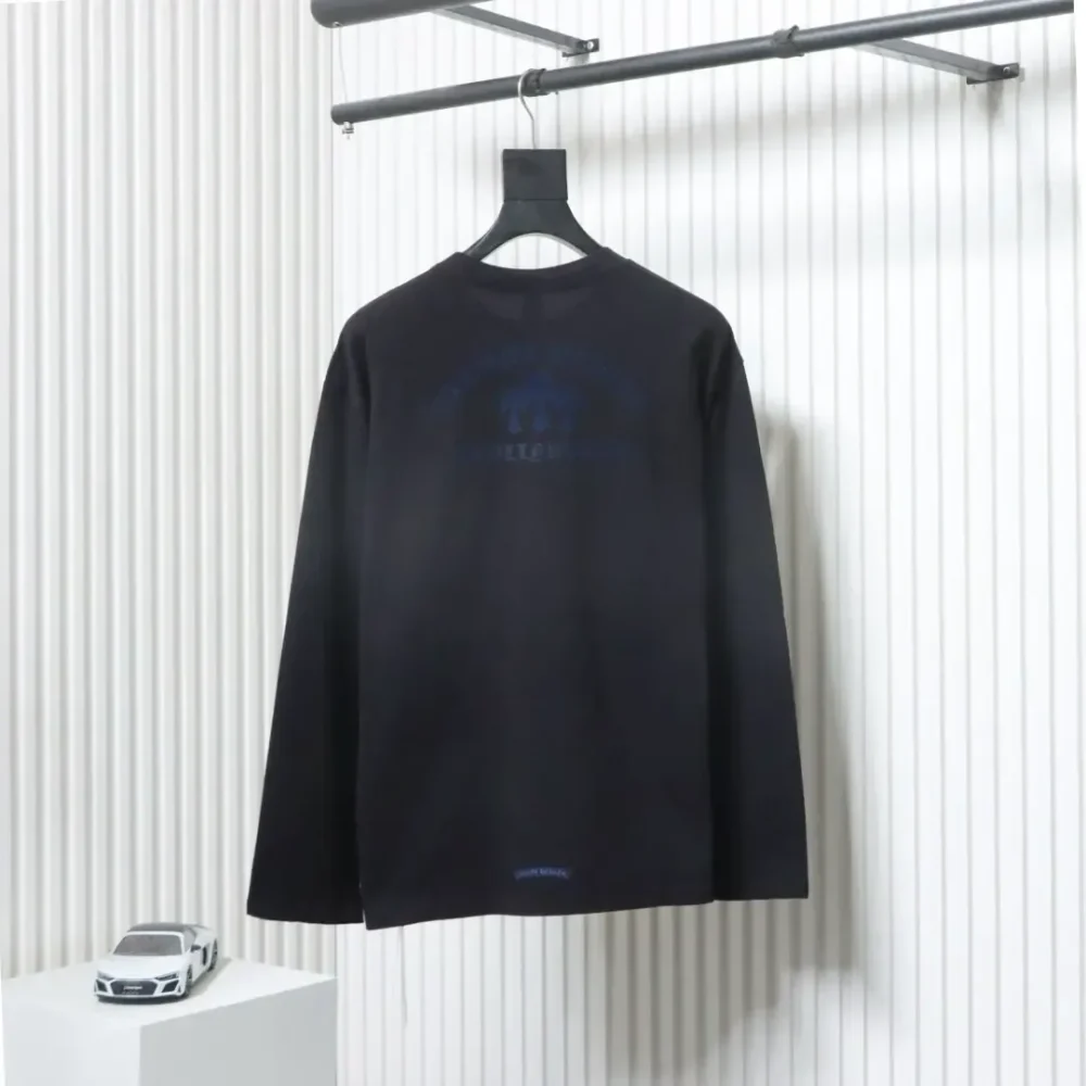 CH Shirt With Round Neck And Flocked Logo Print - Image 12
