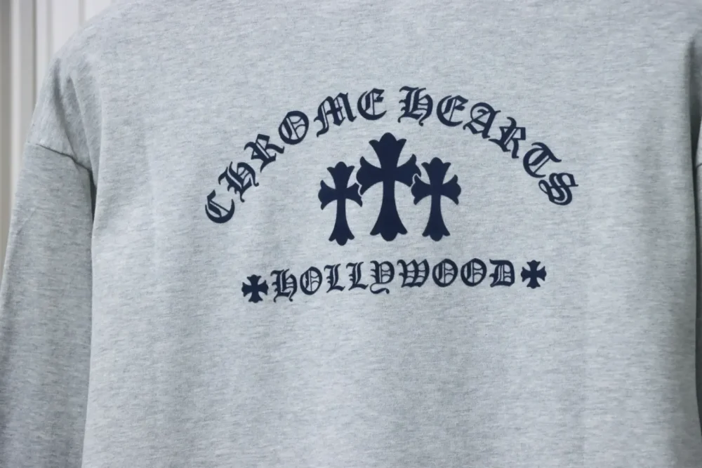 CH Shirt With Round Neck And Flocked Logo Print - Image 10
