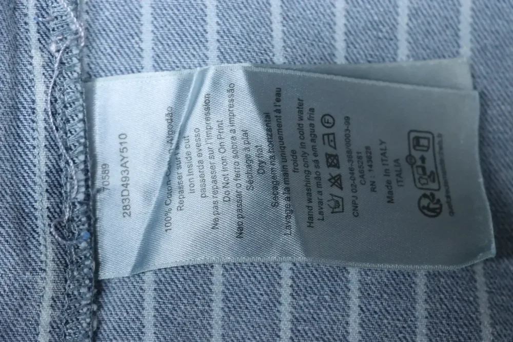 DI New Cotton Shirt Jacket With Stripes And Embroidery - Image 11