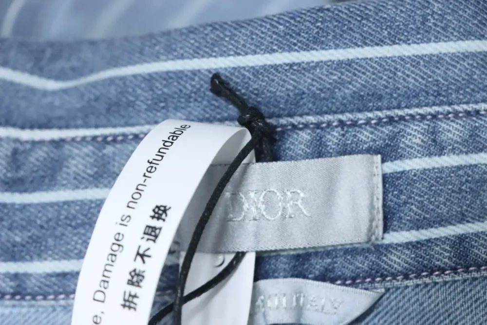 DI New Cotton Shirt Jacket With Stripes And Embroidery - Image 8