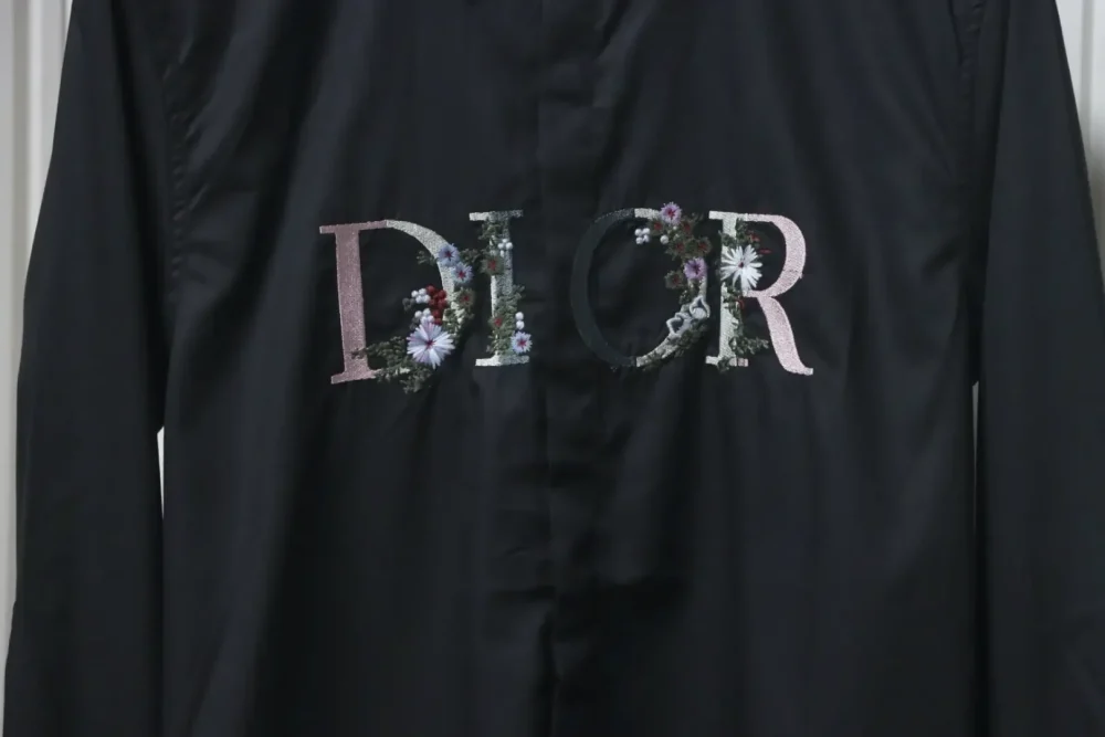 DI Shirt With Gradient Floral Embroidery - Image 12