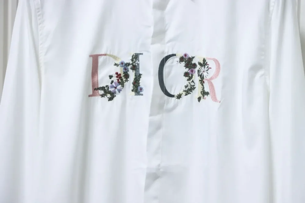 DI Shirt With Gradient Floral Embroidery - Image 5