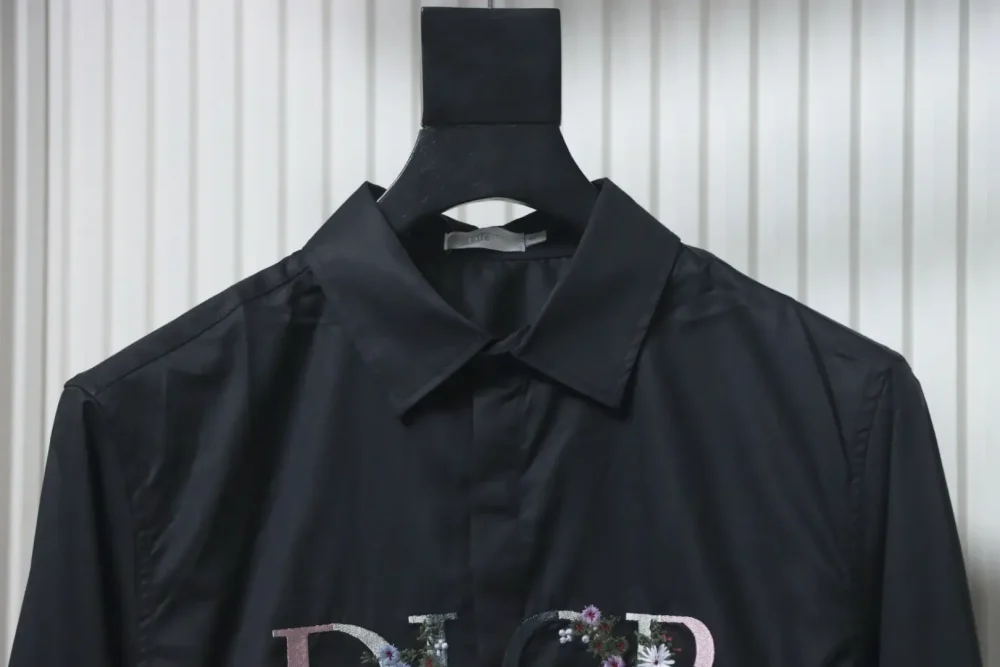 DI Shirt With Gradient Floral Embroidery - Image 10