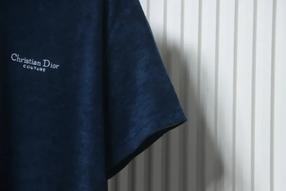 DI Terry Cloth T-Shirt With Small Logo Embroidery On The Chest - Image 12