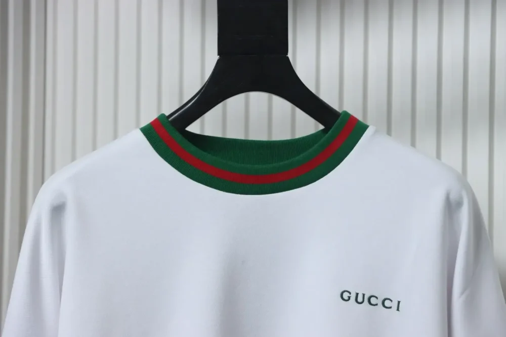 GU Sweatshirt With Round Neck And Small Web Logo - Image 3