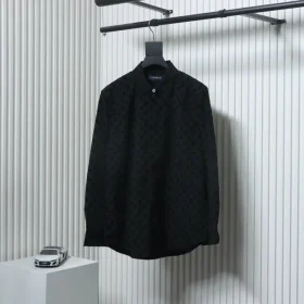 LU Trench Coat With Monochrome Print Black