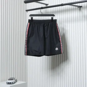 Moncler Exclusive Beach Shorts From Summer Channel With Side Woven Logo
