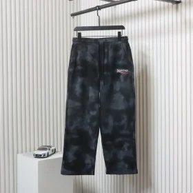 Balenciaga 24Fw Embroidered Washed Cola Mud Pants