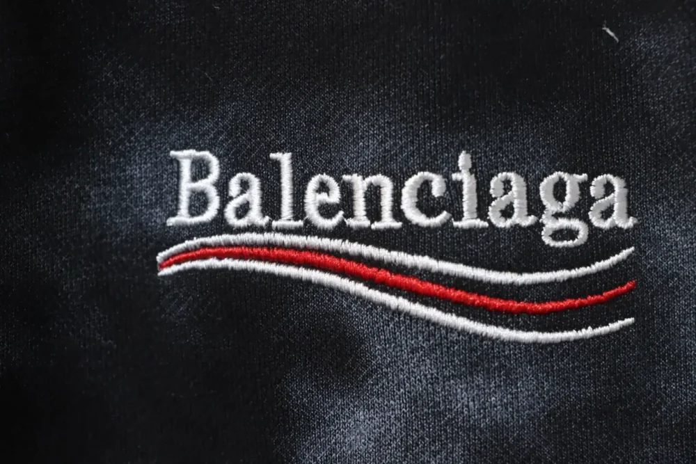 Balenciaga 24Fw Embroidered Washed Cola Mud Pants - Image 5