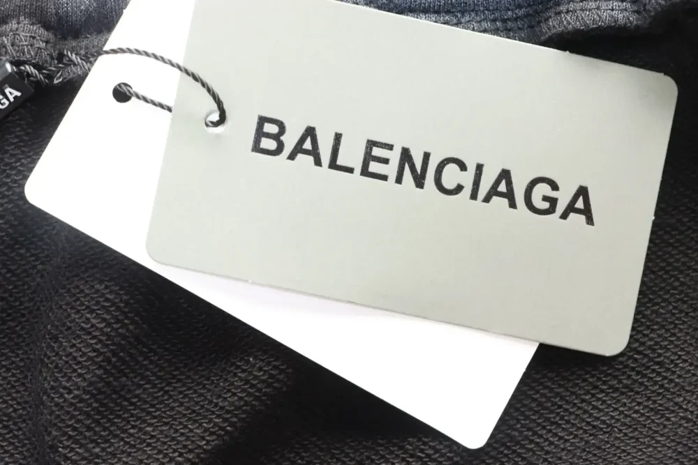 Balenciaga 24Fw Embroidered Washed Cola Mud Pants - Image 9