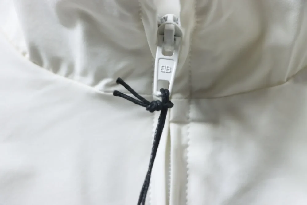 Balenciaga Blcg Destroyed Tracksuit Jacket In White And Grey With Double Stitching - Image 6