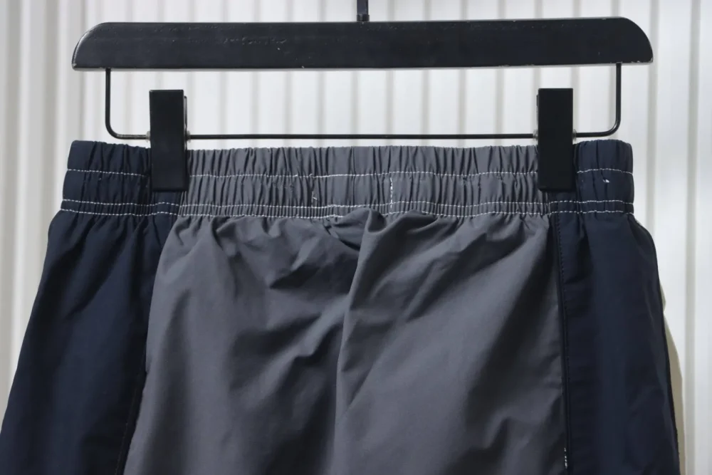 Balenciaga Blcg White And Gray Double Stitched Destroyed Tracksuit Pants - Image 7