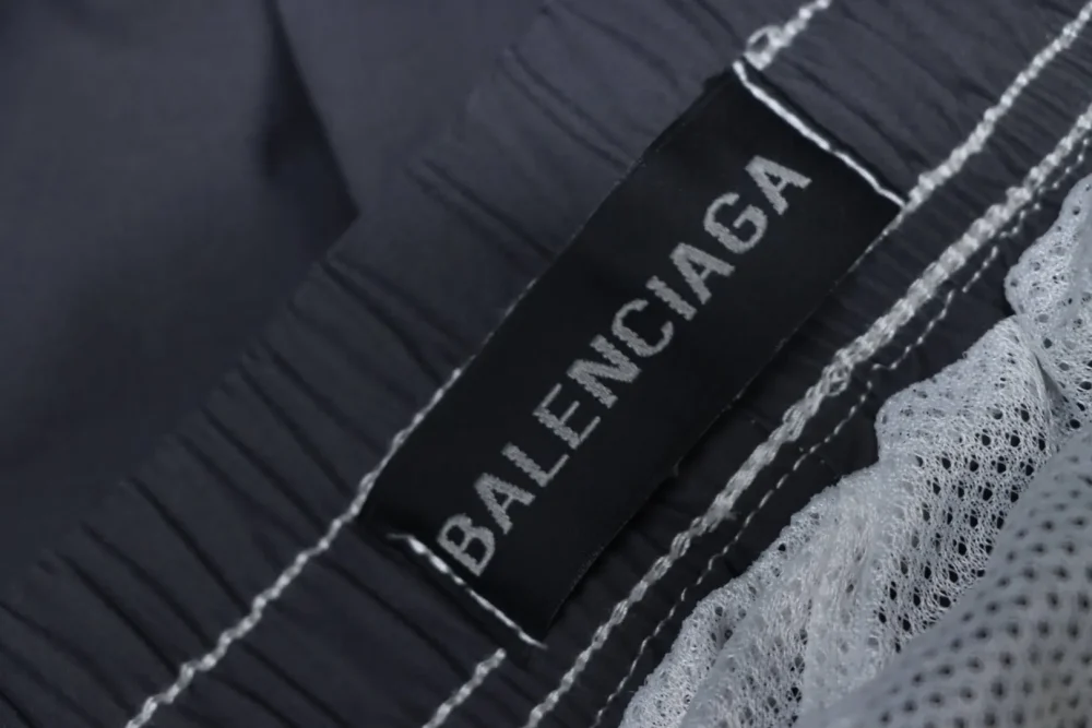 Balenciaga Blcg White And Gray Double Stitched Destroyed Tracksuit Pants - Image 10