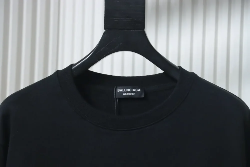 Balenciaga Crew Neck Sweatshirt With Embroidered Lettering - Image 3